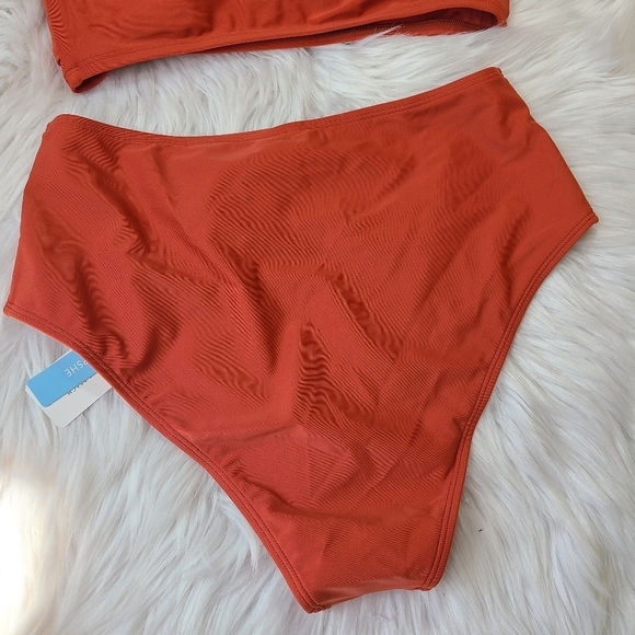 Marsala Twist High Waisted Bikini Sz L - Picture 12 of 16